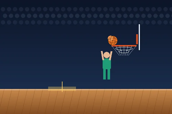 Dunk Challenge — original vector artwork showing dunk gameplay